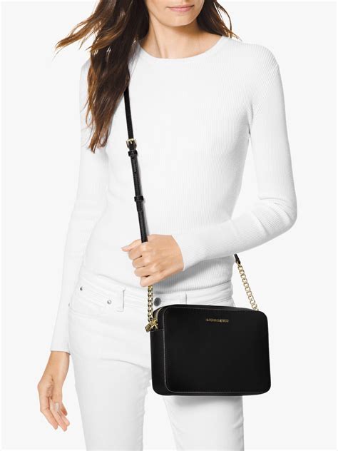 michael kors large jet set crossbody bag